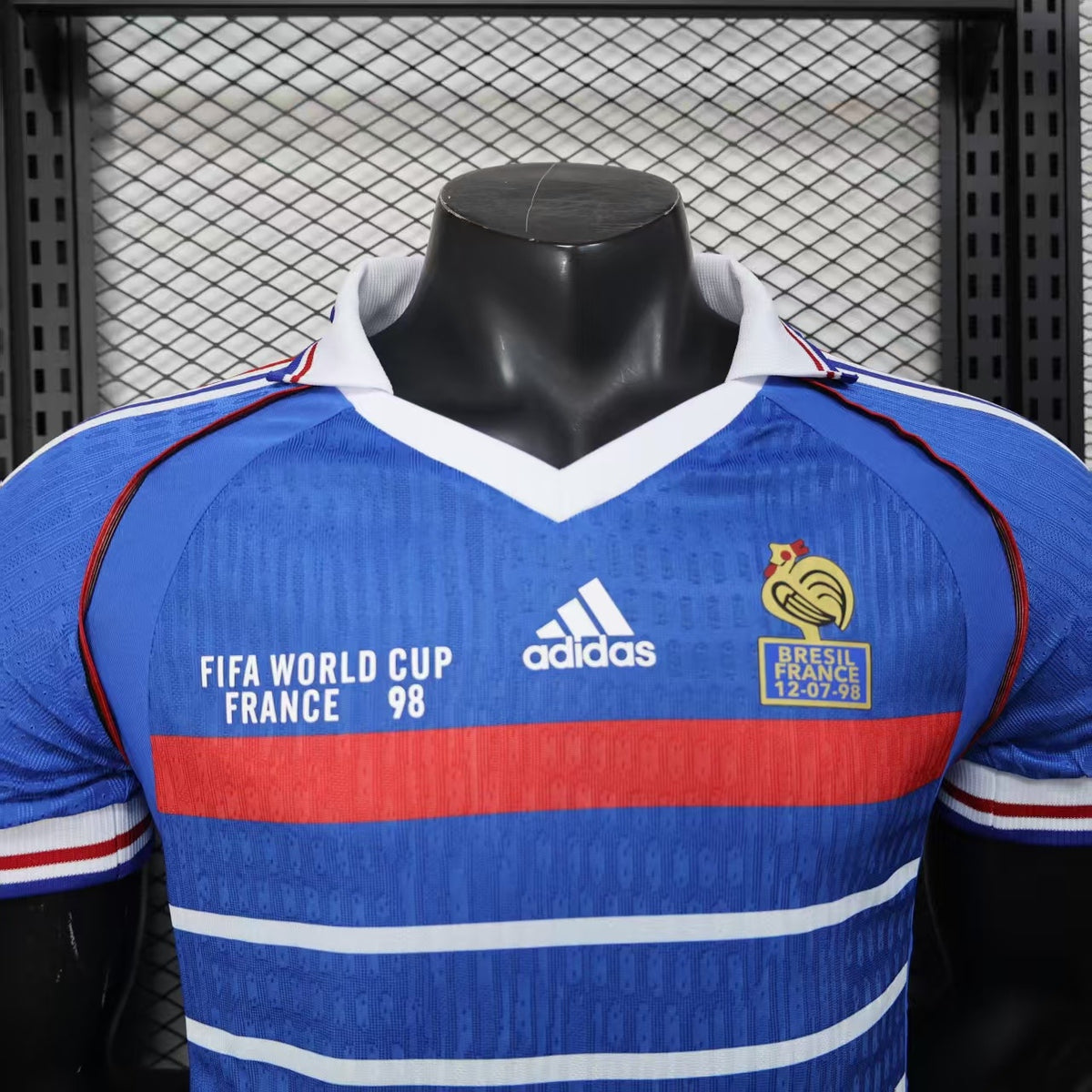 JERSEY FRANCIA LOCAL RETRO VERSION JUGADOR WC-98