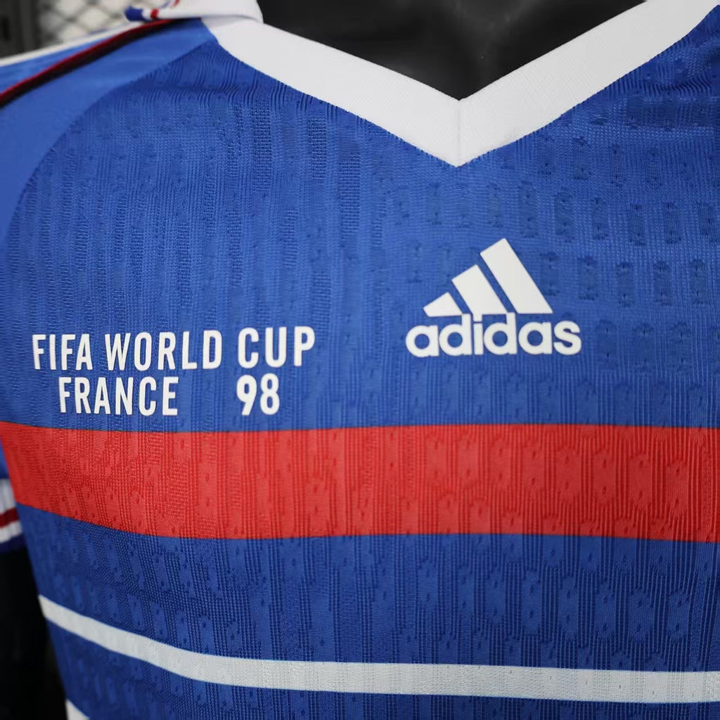 JERSEY FRANCIA LOCAL RETRO VERSION JUGADOR WC-98